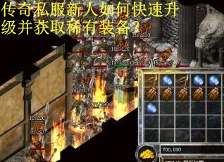传奇私服新人如何快速升级并获取稀有装备？