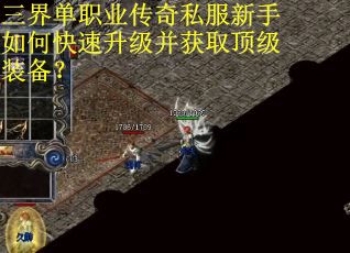 三界单职业传奇私服新手如何快速升级并获取顶级装备？