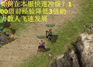 如何在本服快速冲级？100级前经验降低3倍助力散人飞速发展