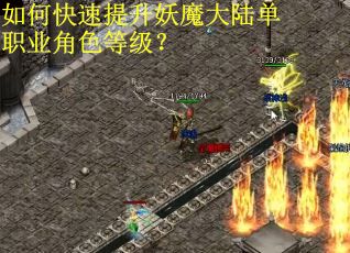 如何快速提升妖魔大陆单职业角色等级？